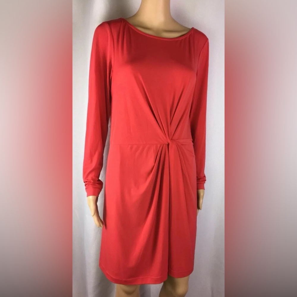 Ali Ro Poppy Red Long Sleeve Dress